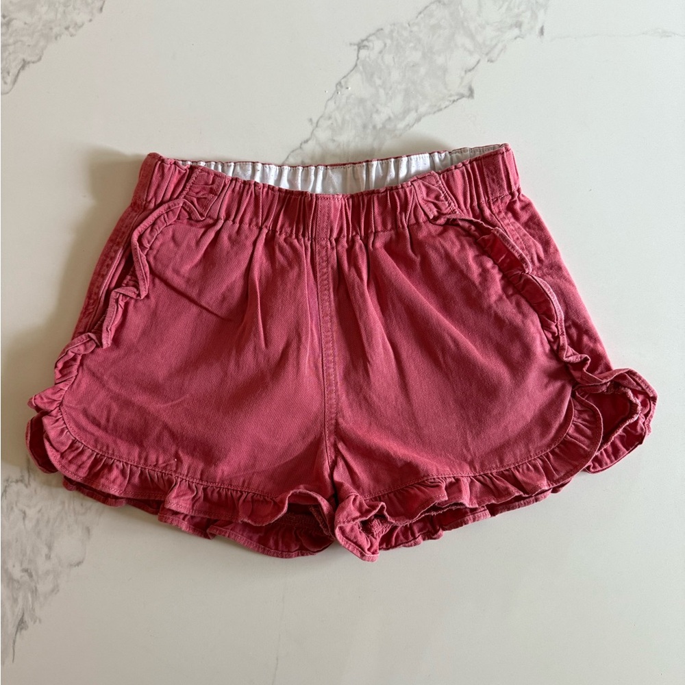 Girls Crew Cuts ruffle chino shorts size 10